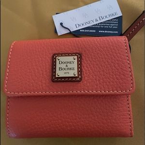 Dooney & Bourke Coral Pebble Grain Wallet